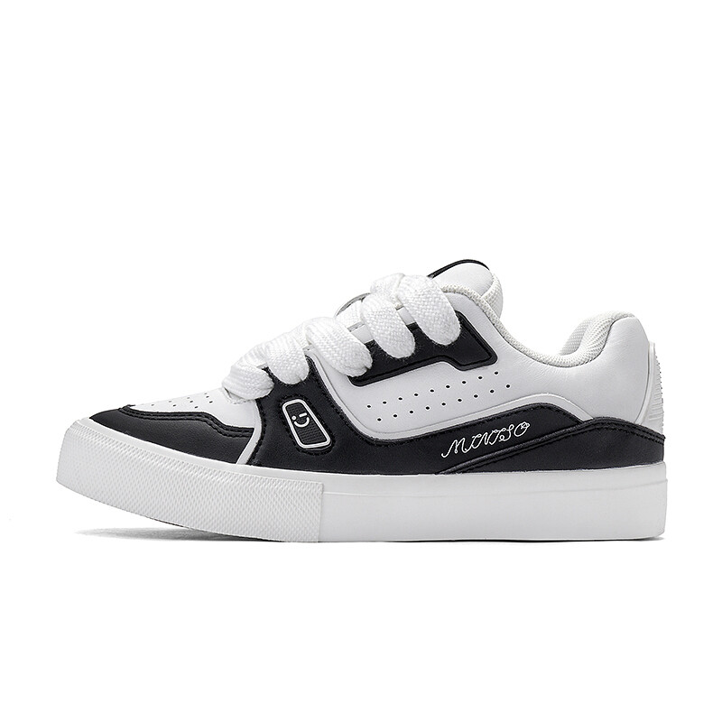 

Кроссовки MINISO Skateboarding Shoes Unisex Low-top, белый/серебряный