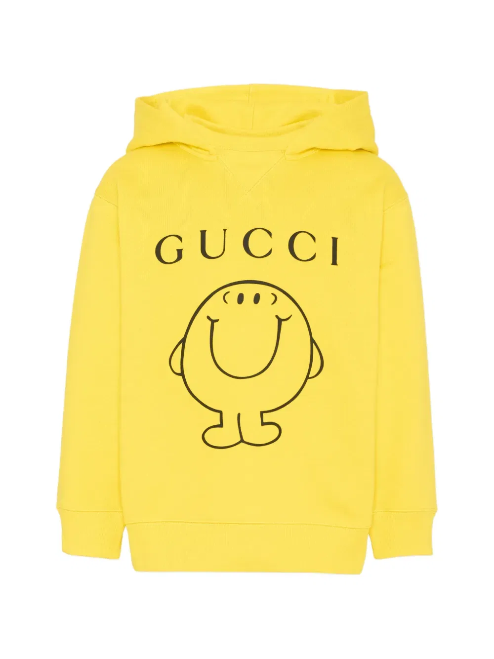 Худи с графическим принтом Gucci Kids, желтый