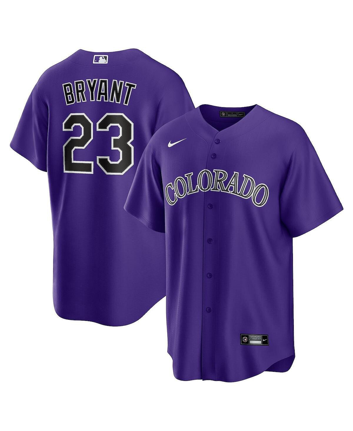 

Мужская альтернативная реплика Джерси Kris Bryant Purple Colorado Rockies Nike