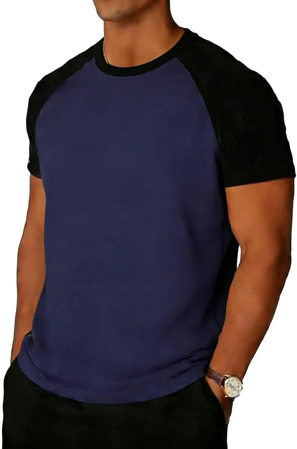 

Мужская футболка Color Block с коротким рукавом Raglan