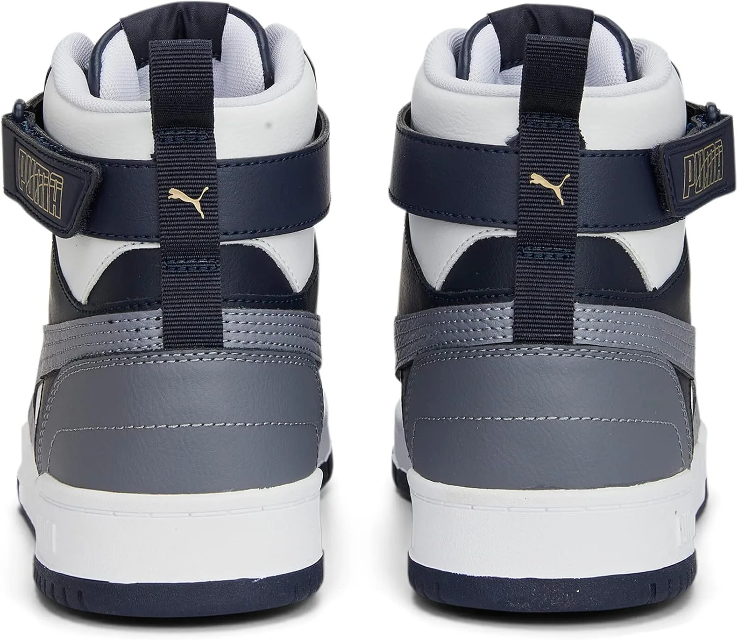 Кроссовки PUMA Unisex RBD Game Trainers, белый/золотой — фото 3
