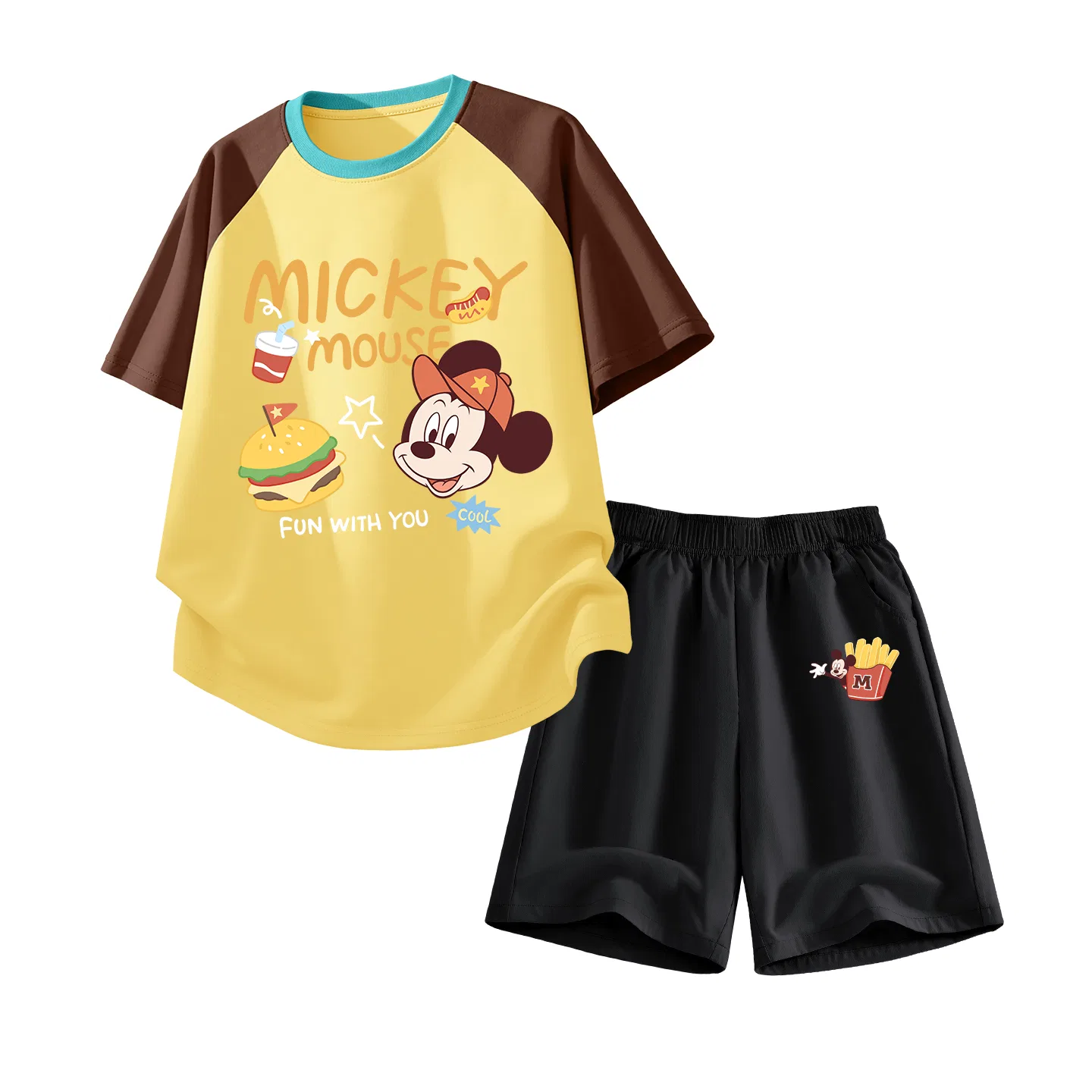 Детский спортивный костюм Disney Kids Casual Sportswear коричнево-желтый