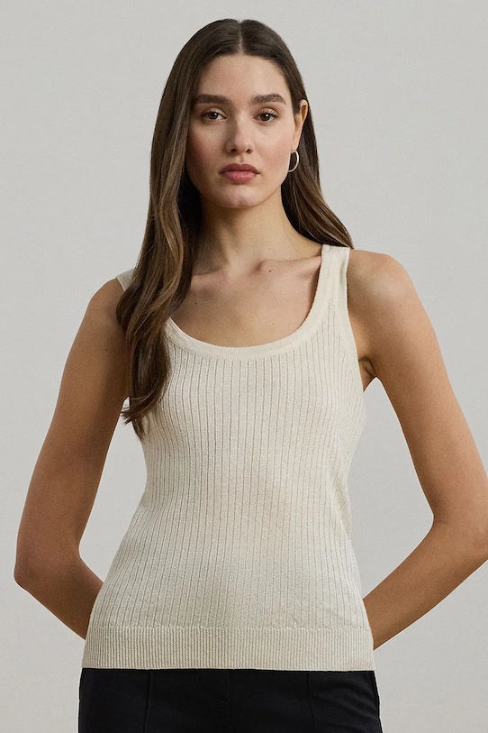 

Футболка без рукавов Lauren Ralph Lauren, бежевый