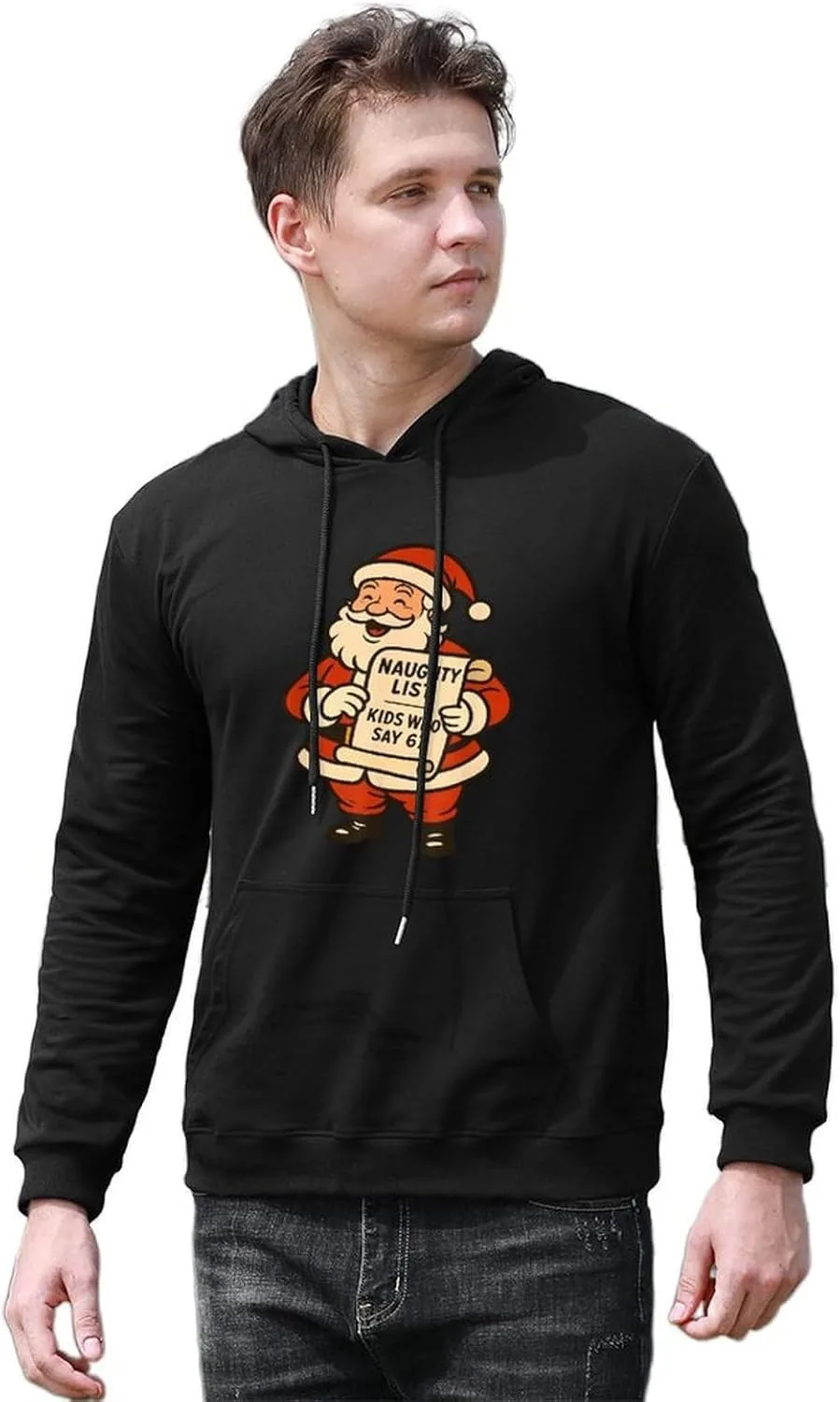 Толстовка Naughty List Who Say 67 с карманом — фото 2