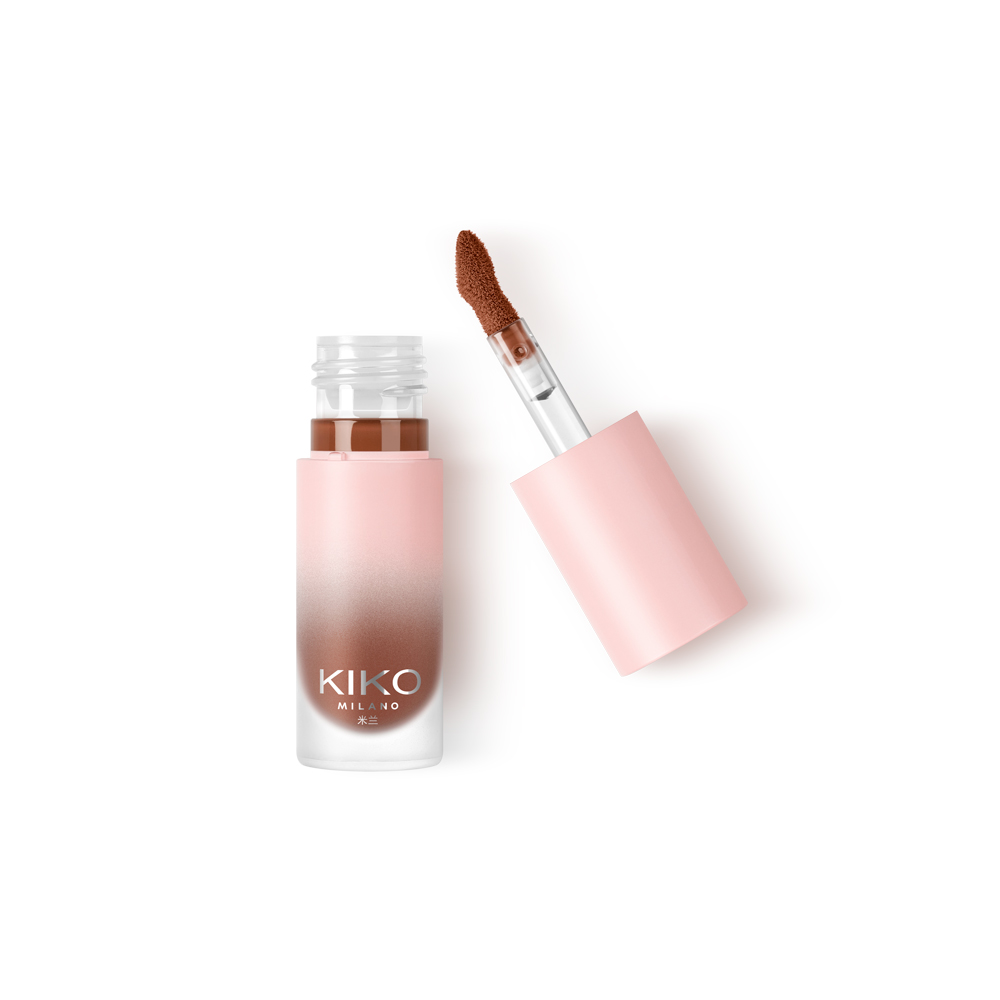 

Легкий туманный липкий бальзам для губ усиливающий цвет, не сушащий бархатистый легко растушевывающийся смягчающий естественный контур губ KIKO