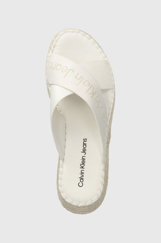 Шлепанцы Sporty Wedge Rope Sandal Mr Calvin Klein Jeans, белый — фото 4