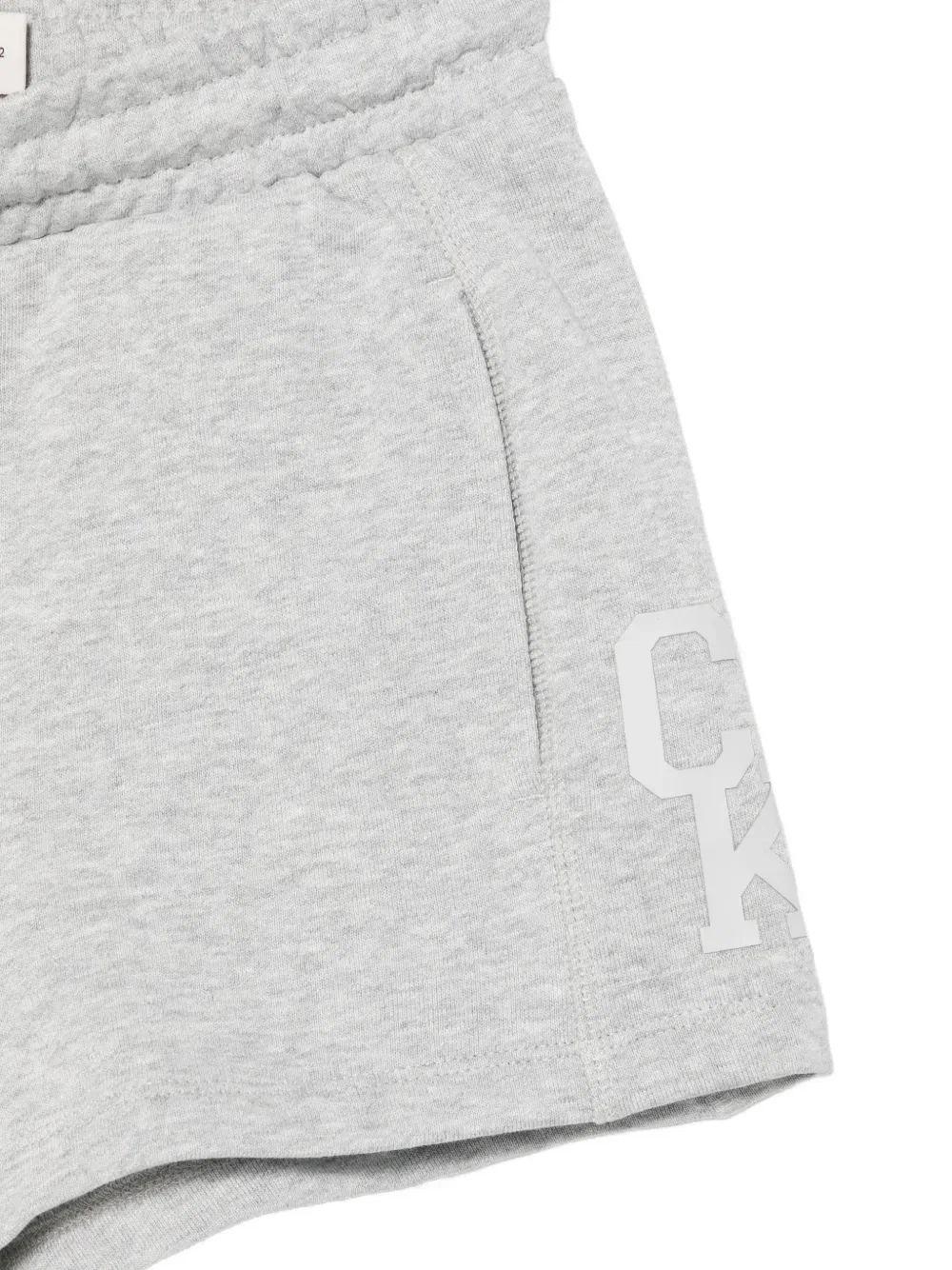 Шорты на шнуровке с логотипом Calvin Klein Kids, серый — фото 3