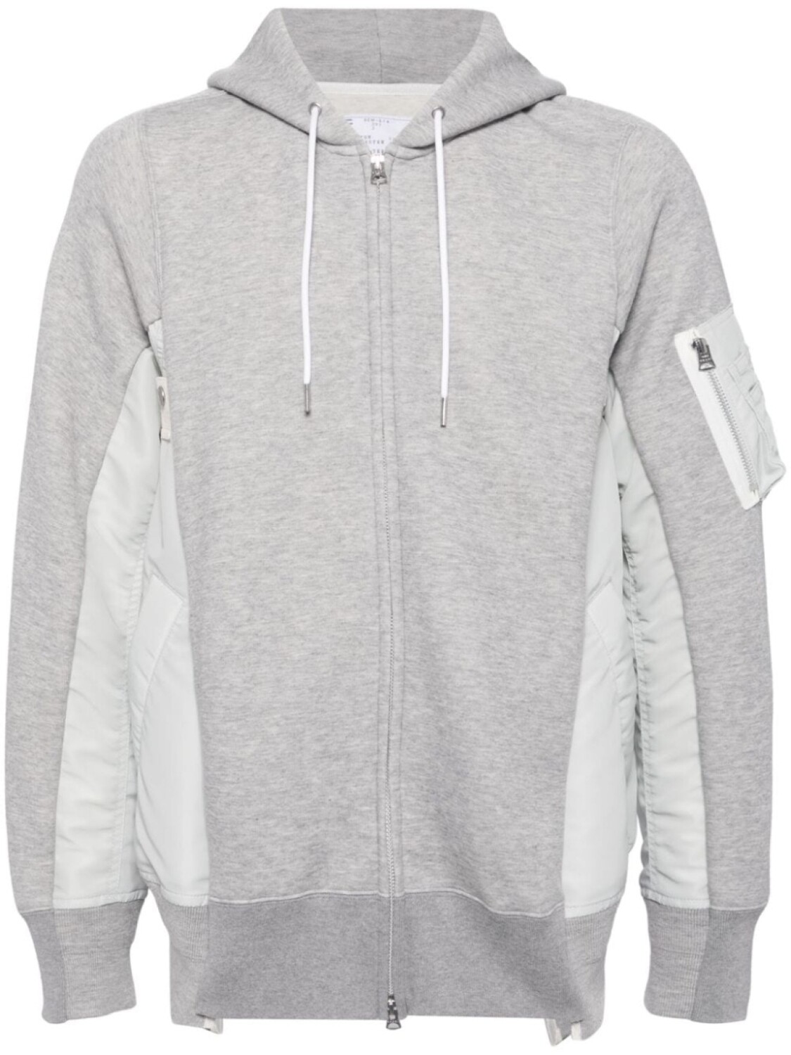 

Sacai худи из коллаборации с Sponge Sweat, серый