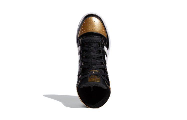 Десять лучших детских кроссовок для скейтбординга GS High-top Black/Gold/White Adidas — фото 4