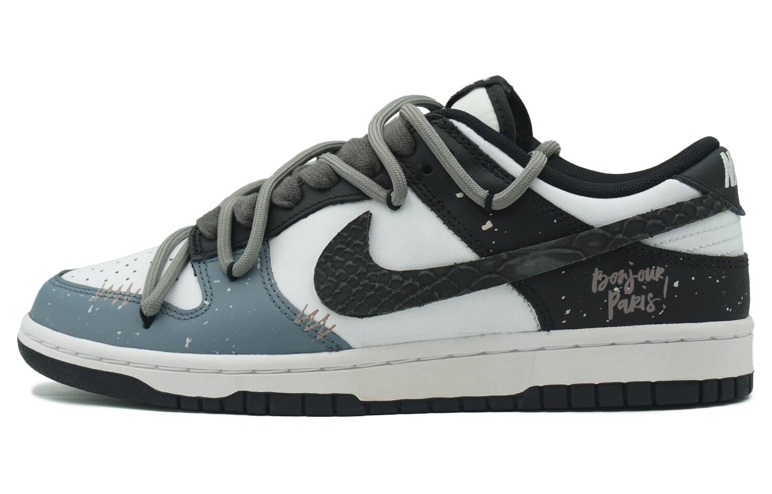 

Кроссовки Nike Dunk Skateboarding Shoes Men Low-top Blue/white, темно-синий