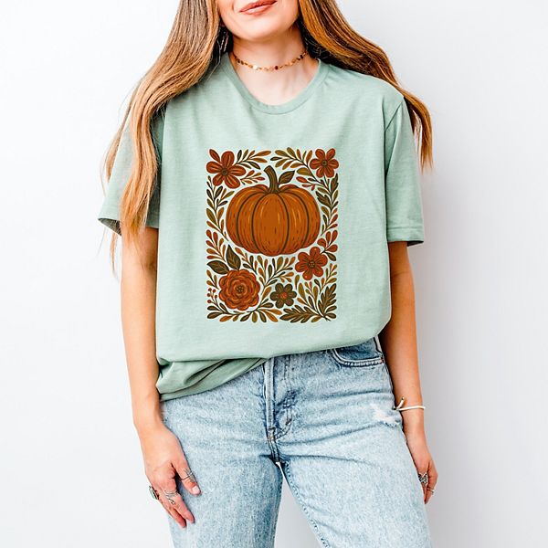 

Футболка с коротким рукавом Pumpkin boho floral Simply Sage Market, Sage, Зеленый, Футболка с коротким рукавом Pumpkin boho floral Simply Sage Market, Sage