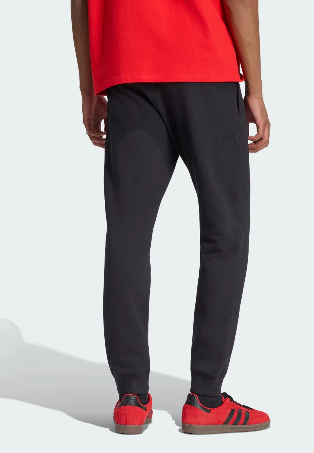 Зауженные брюки Adidas Originals Trefoil Essentials черного цвета — фото 3