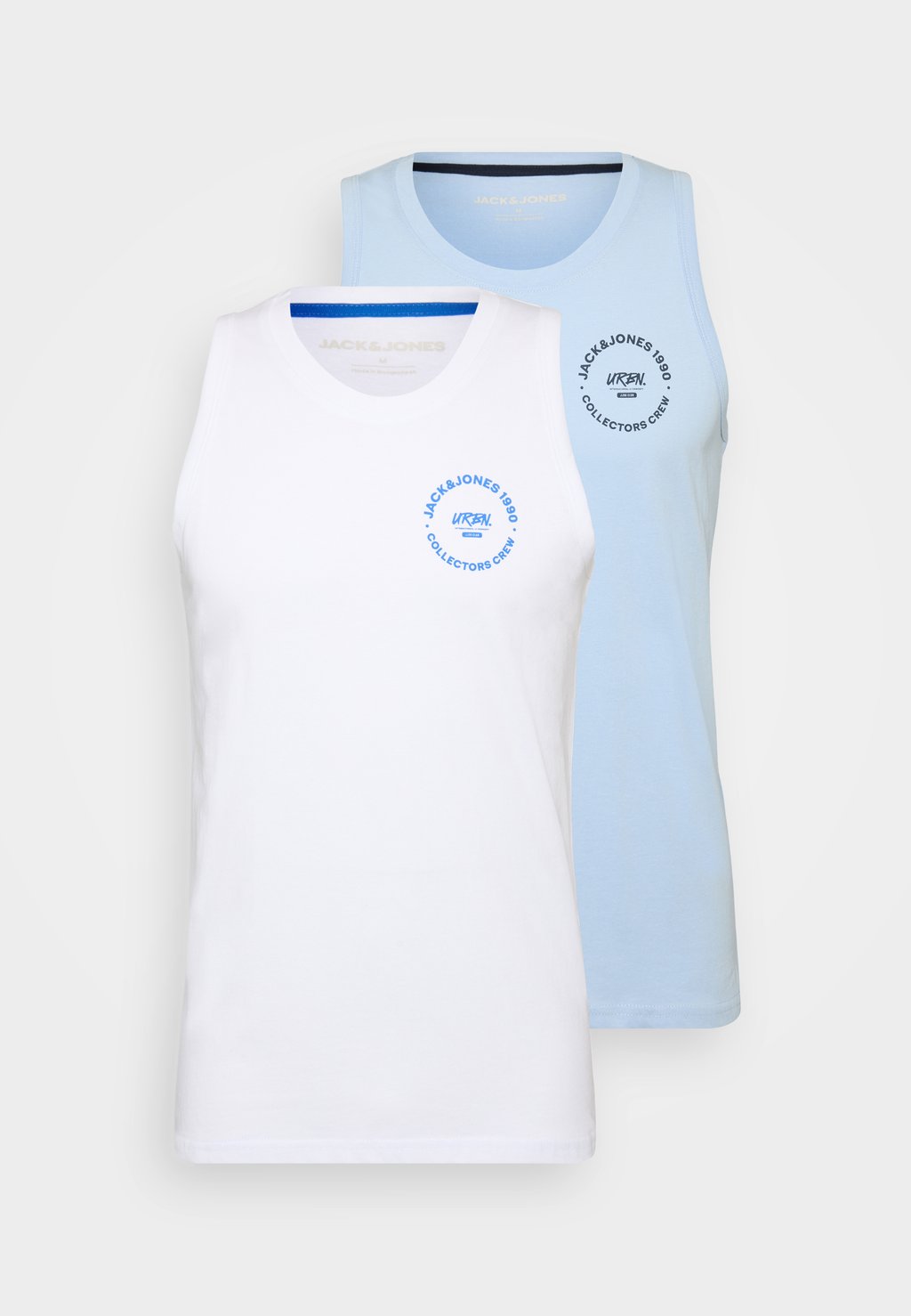 

Майка JJSIMON 2 PACK Jack & Jones, светло-голубой