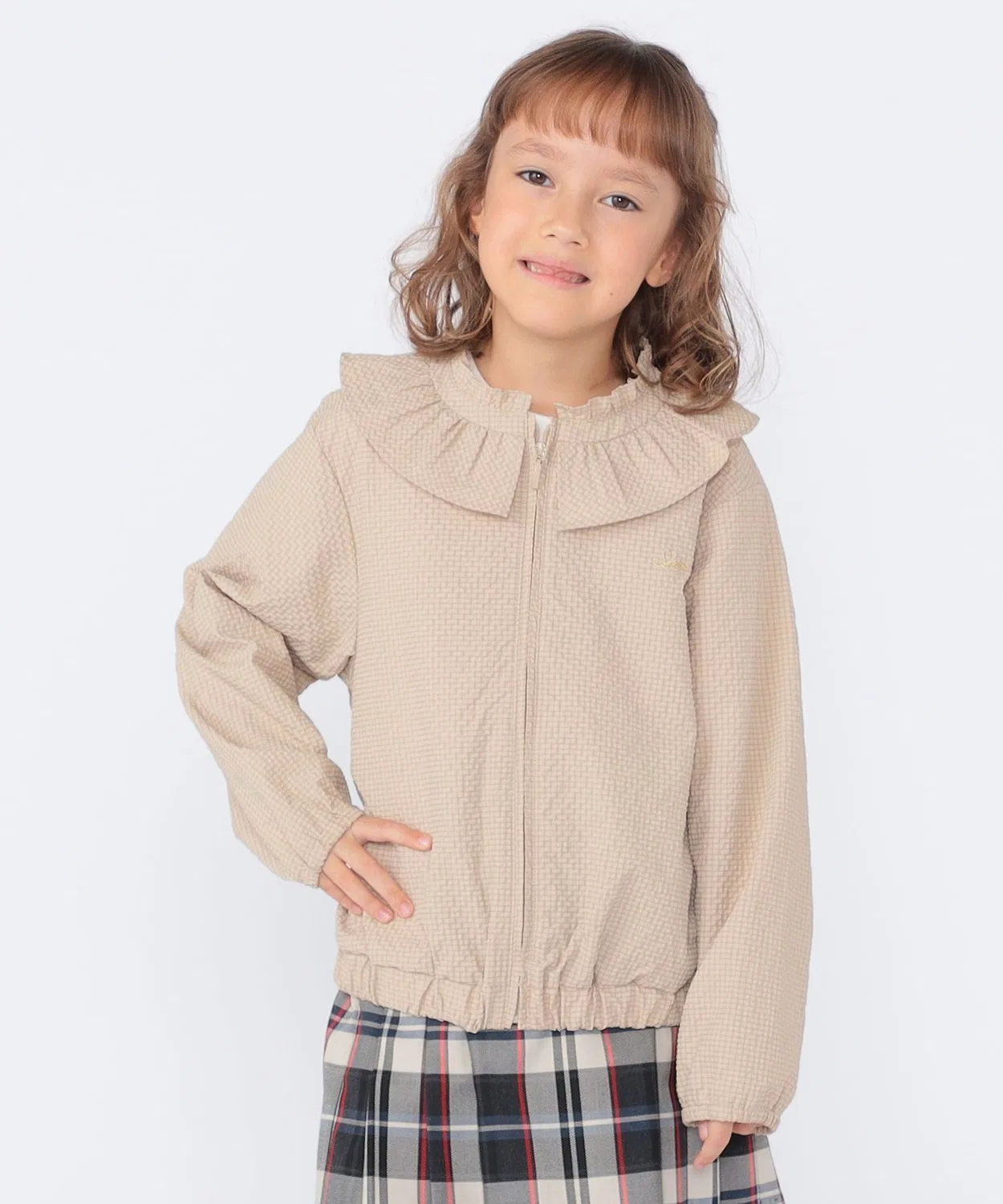 Детская куртка-парка с воланами SHIPS KIDS UV-защита, бежевая