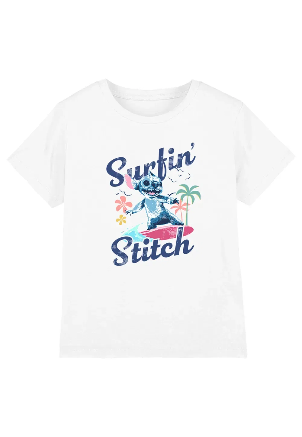 Футболка для девочек Lilo & Stitch Disney, белый