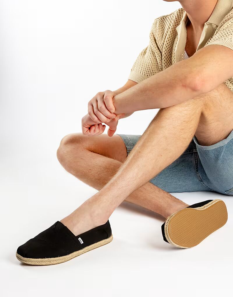 

Кроссовки Toms Alpargata rope 2.0 черного цвета