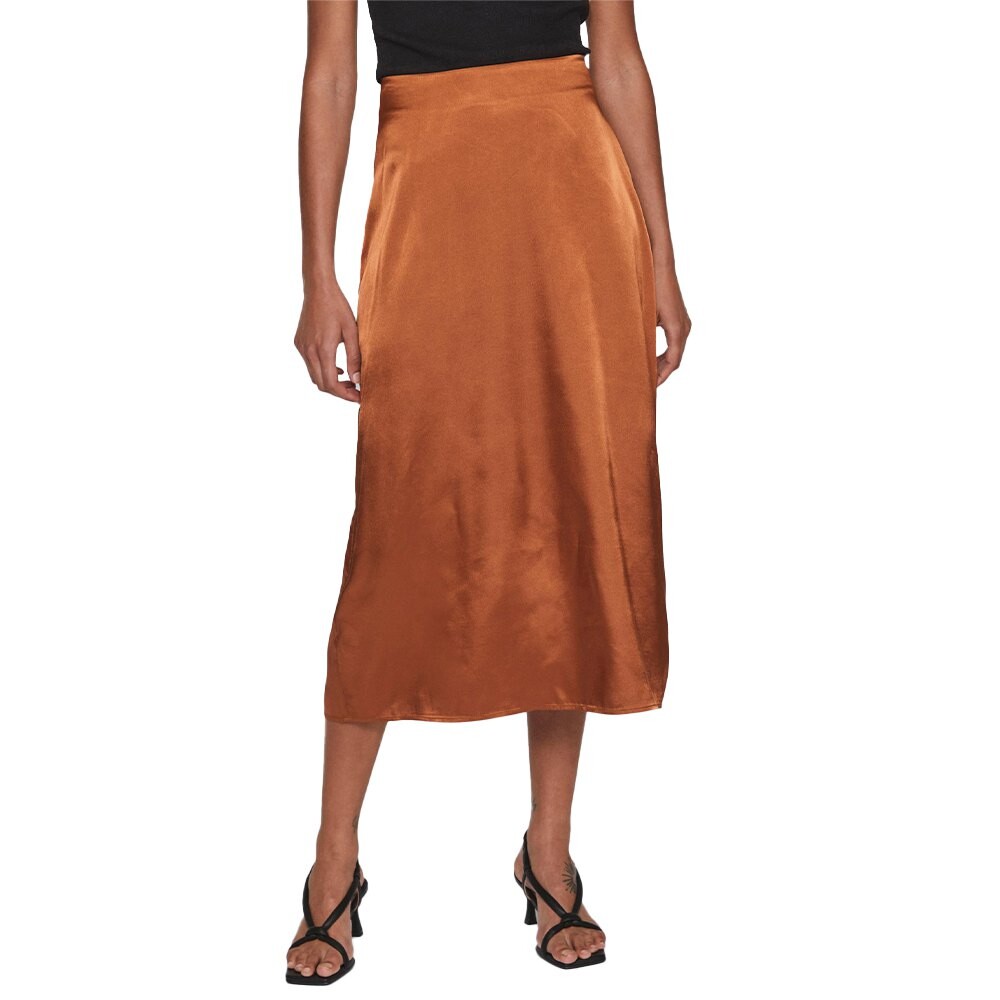 

Юбка миди Vila Shima High Waist, коричневый