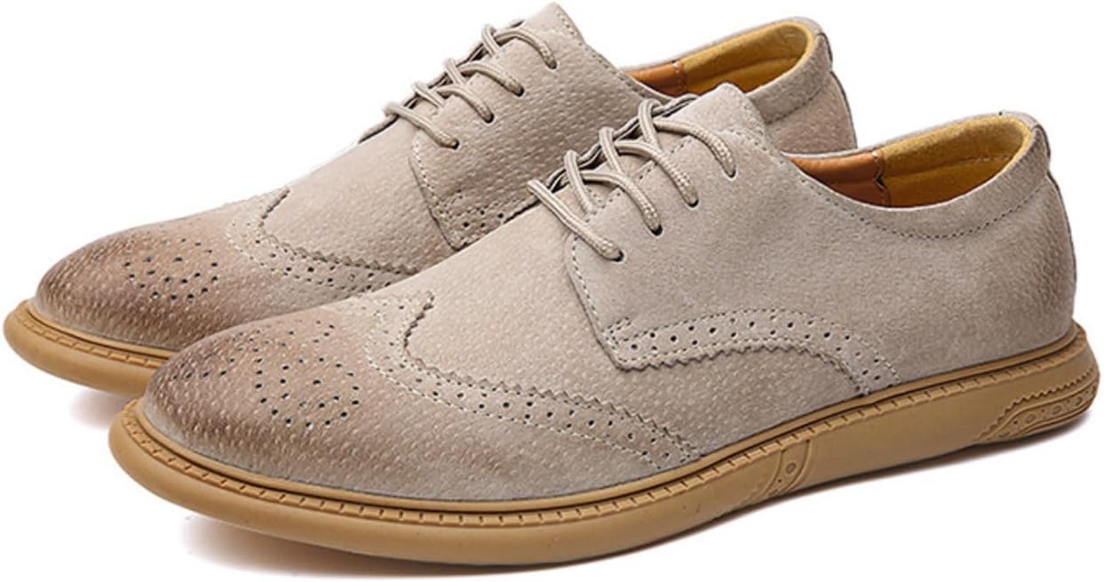 

Мужские туфли Oxford XOEKD, классические с шнуровкой, ретро, из замши и кожи, с округлым носком, на массивном каблуке, низкие, повседневные, британского стиля, бизнес, дышащие, формальные туфли Brock, Sand