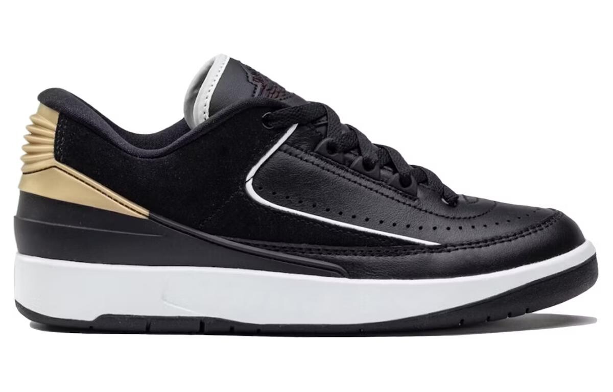 Jordan Air Jordan 2 Винтажные баскетбольные кроссовки женские, Black — фото 2