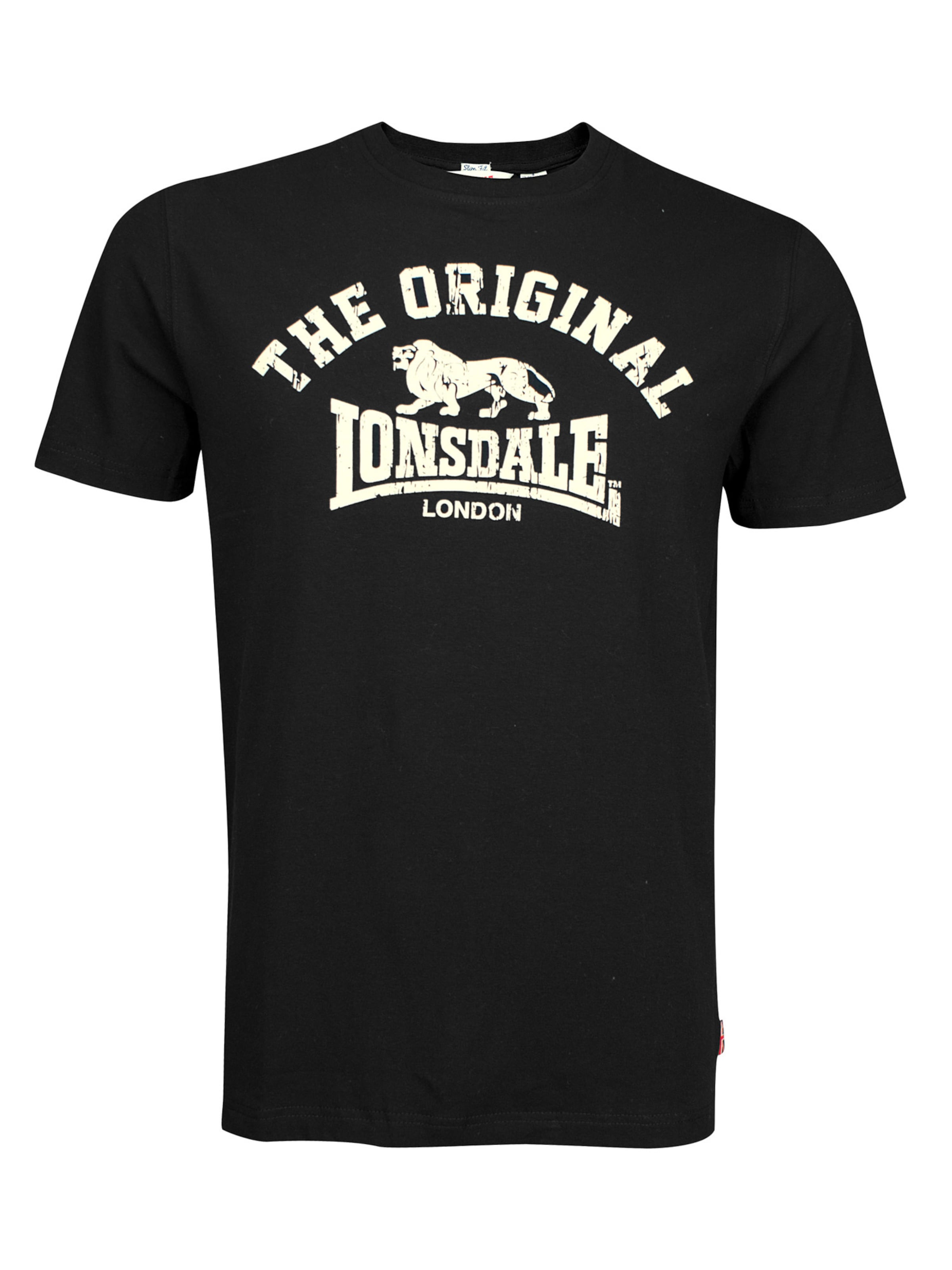 

LONSDALE Футболка 'Original' в черном цвете