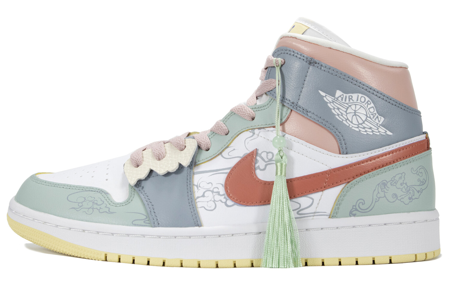 

Jordan Air Jordan 1 винтажные баскетбольные кроссовки женские, Turquoise