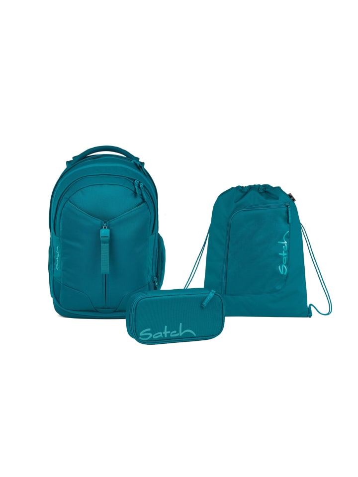 

Satch Набор из 3 школьных рюкзаков MATCH Deep Petrol синего цвета