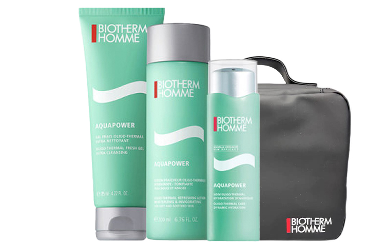 Набор мужской Biotherm Homme Aquapower: очищающее средство + тоник + лосьон, 125 мл + 200 мл + 75 мл — фото 4