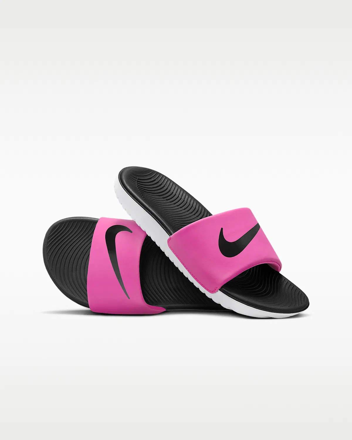 Детские слайды Nike Kawa, Laser Fuchsia/White/Black