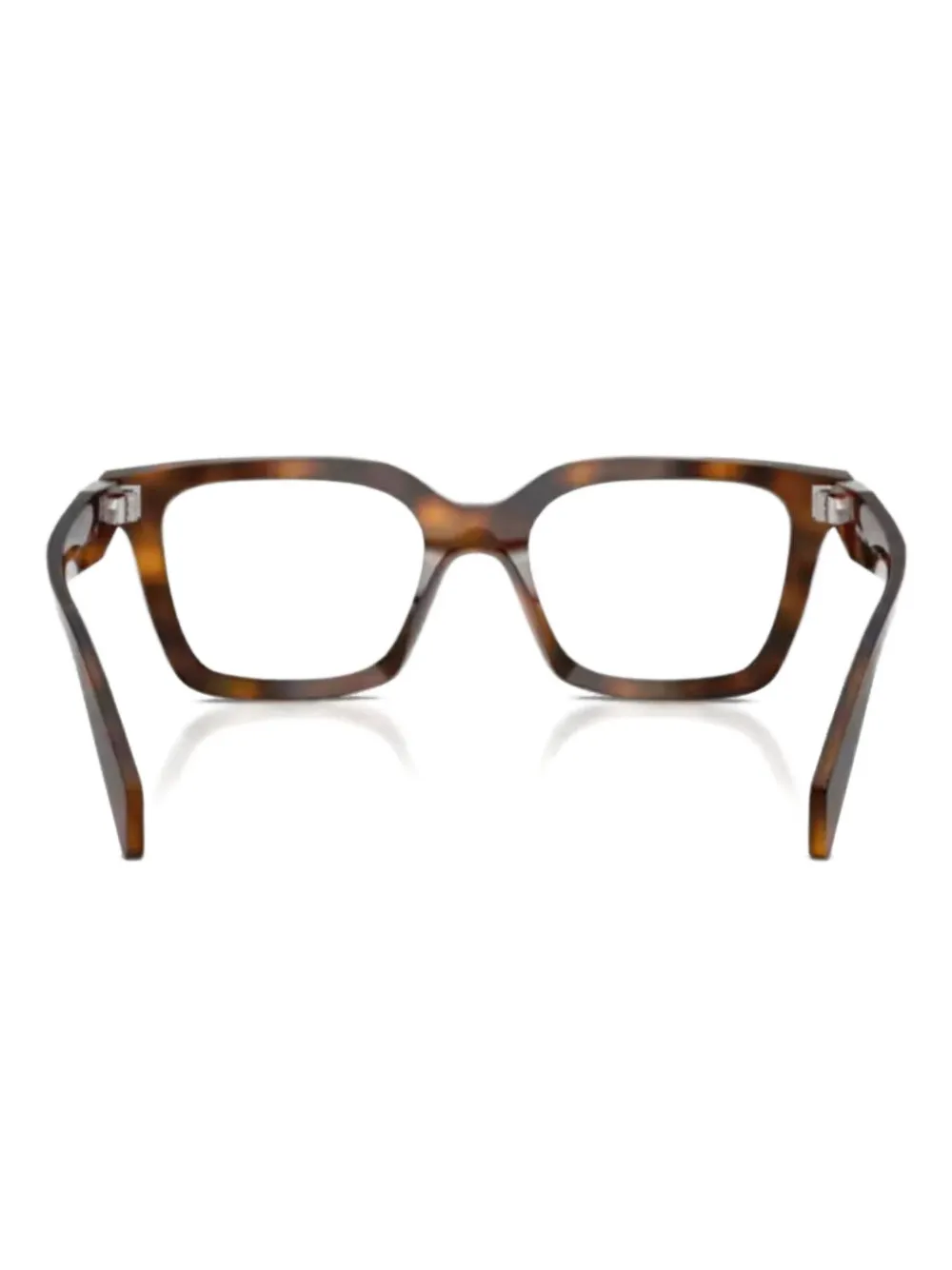 

Очки с геометрической оправой Prada, коричневый