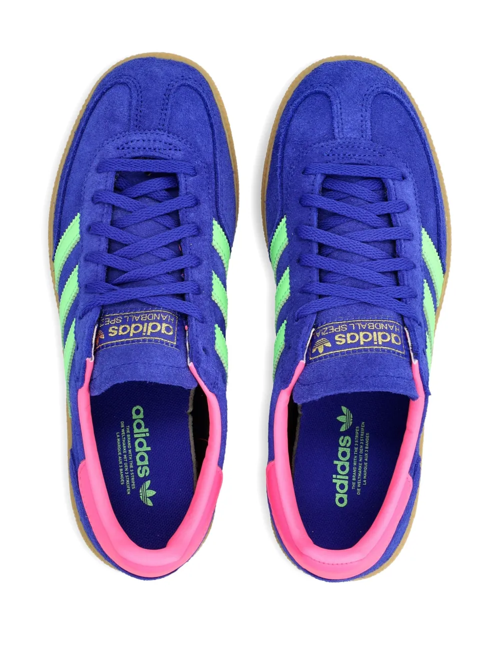 Кроссовки Handball Spezial с тремя полосками Adidas, синий — фото 3
