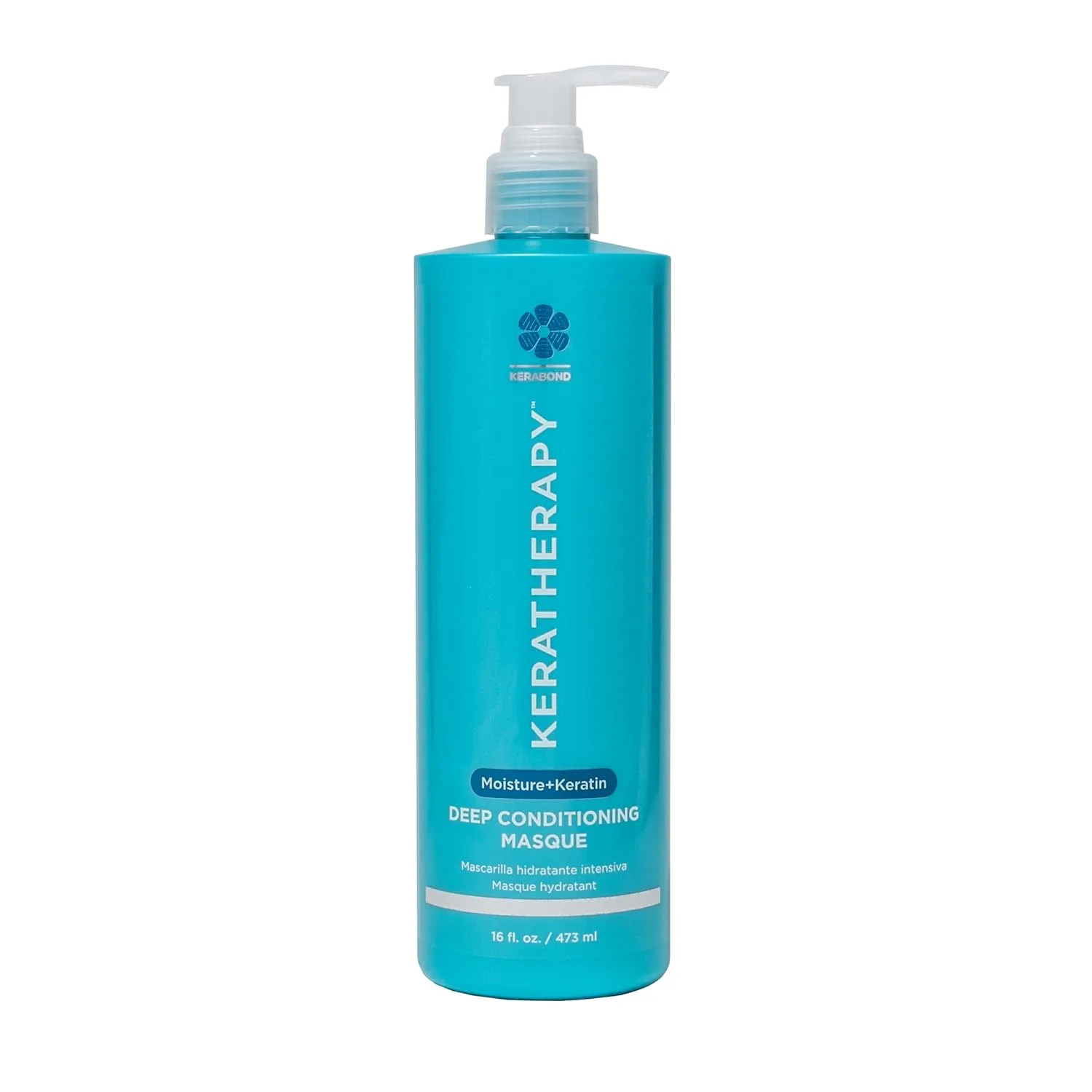 KERATHERAPY Keratin Infused Deep Conditioning Masque, 500 мл - увлажняющая маска для глубокого кондиционирования волос с Kerabond, маслом жожоба, экстрактом корня крапивы, маслом пшеницы и персидским орехом