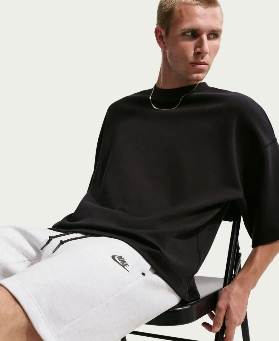 Мужские шорты из технологичного флиса стандартного кроя Nike, Birch Heather Gray — фото 4