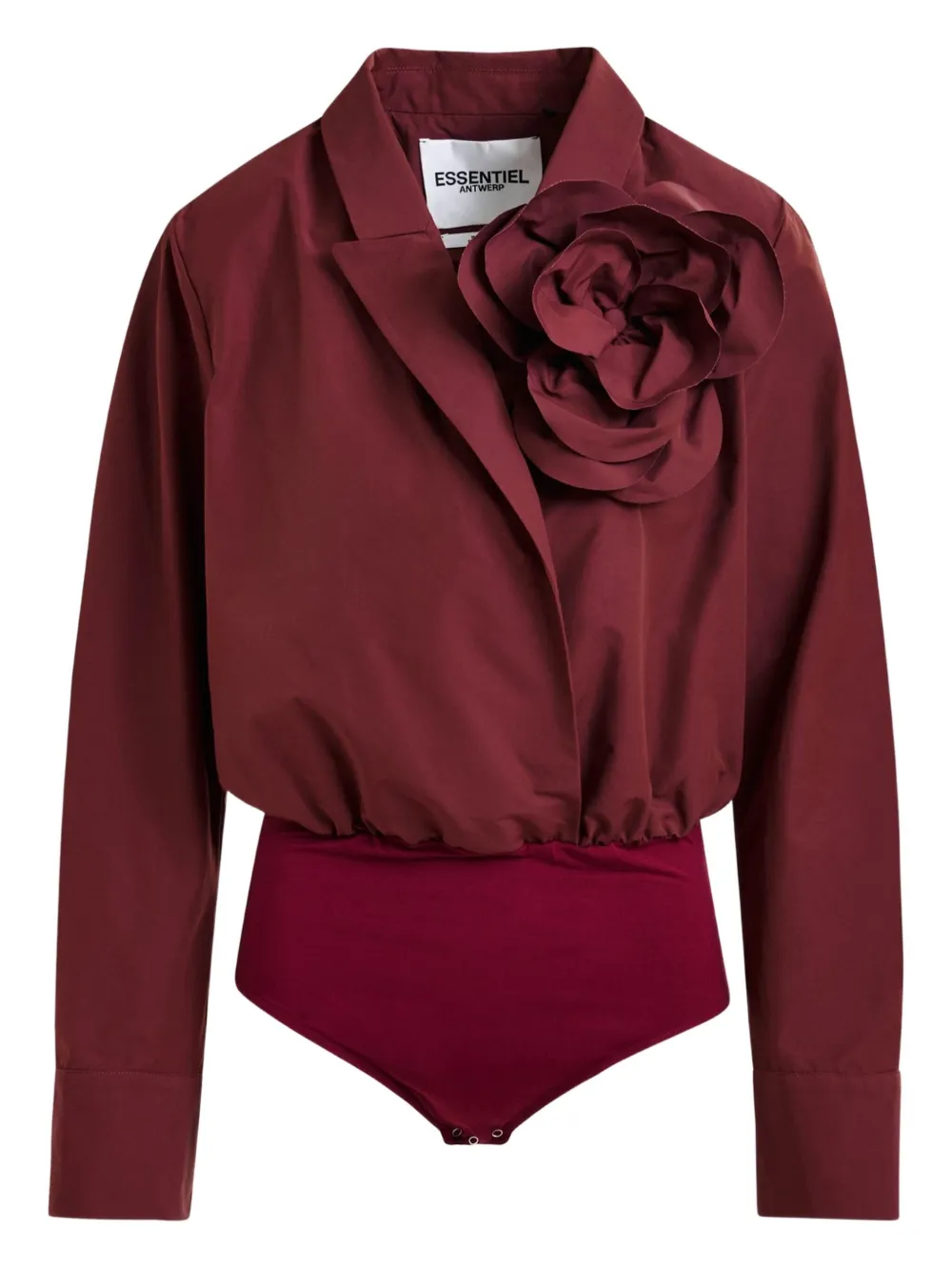 

Рубашка с розовым узором Essentiel Antwerp, красный