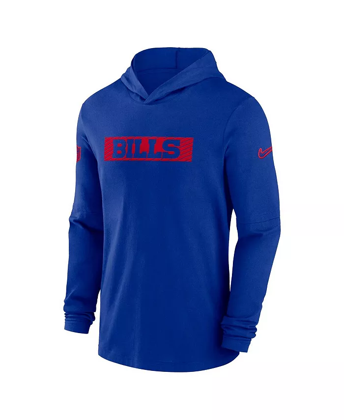 Мужская худи Royal Buffalo Bills Performance с длинным рукавом для тренировок Nike — фото 3
