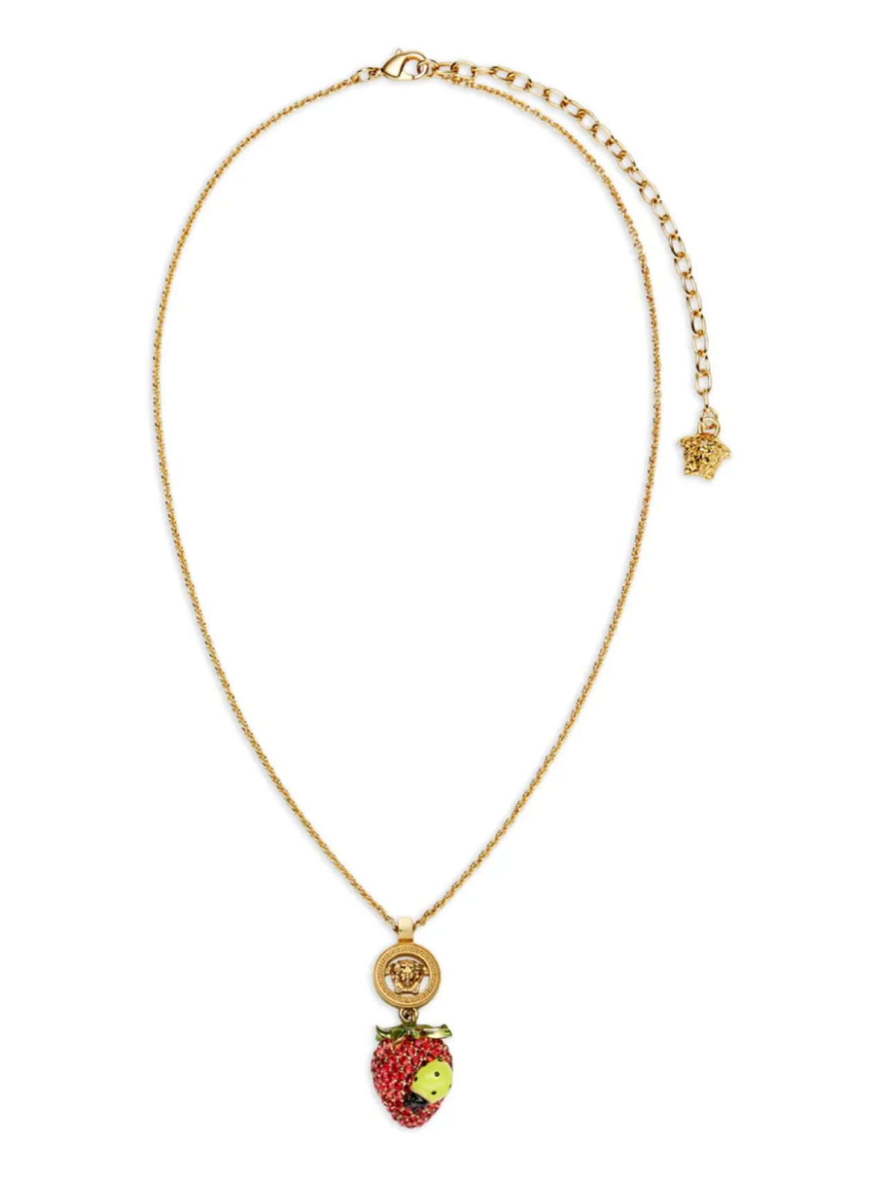 

Versace колье с подвеской Strawberry Garden, золотой