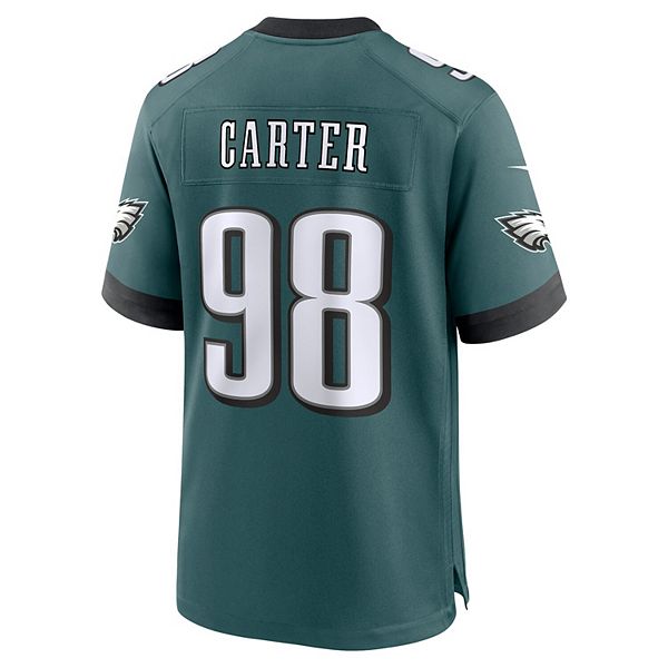Мужская футболка Jalen Carter Midnight Green Philadelphia Eagles Team Game Nike — фото 4