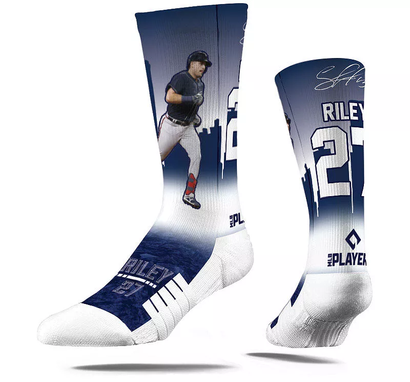 

Мужские носки Strideline Atlanta Braves Austin Riley Hometown Hero
