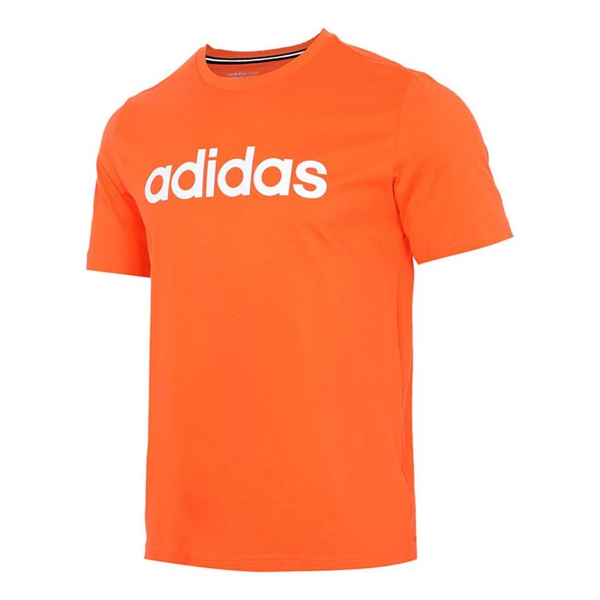 

Футболка adidas neo Athleisure Casual Sports Round Neck Breathable Short Sleeve Orange, оранжевый