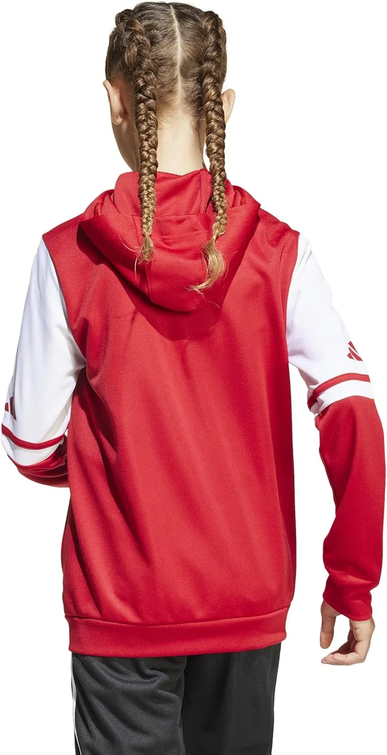 Детская худи футбольная adidas Squadra25, Team Power Red/White — фото 4