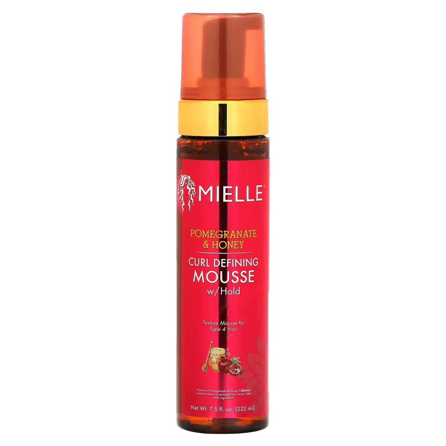 

Мусс с фиксацией Mielle Curl Defining Mousse гранат и мед, 222 мл