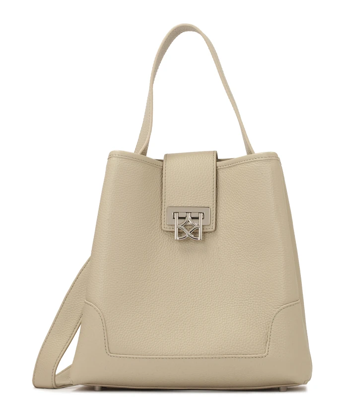 

Светло-Серая сумочка с декоративной застежкой Kazar, серый