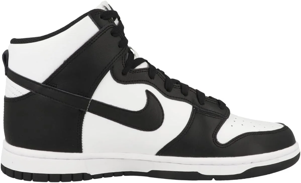 Кроссовки Nike Unisex Dunk High Retro, белый/черный — фото 3