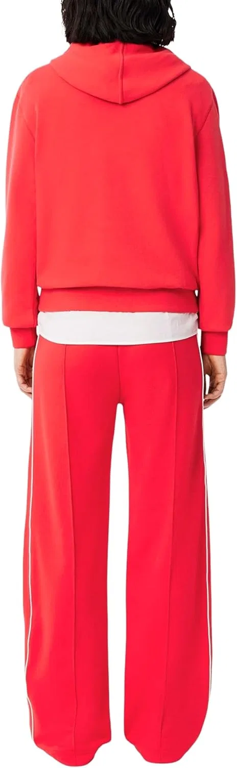 Спортивные брюки Lacoste Grenadine Red/Flour, женские, с логотипом крокодила — фото 3