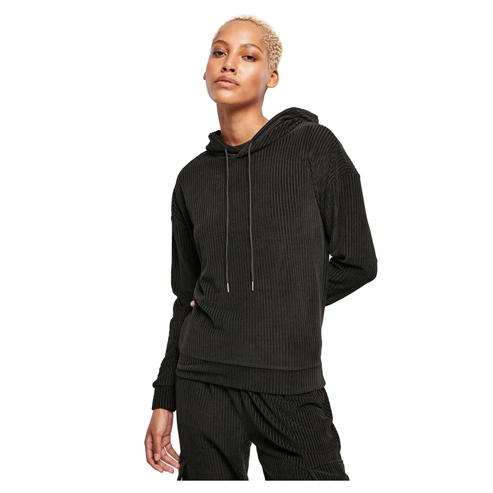 

Худи Urban Classics Velvet Rib, черный