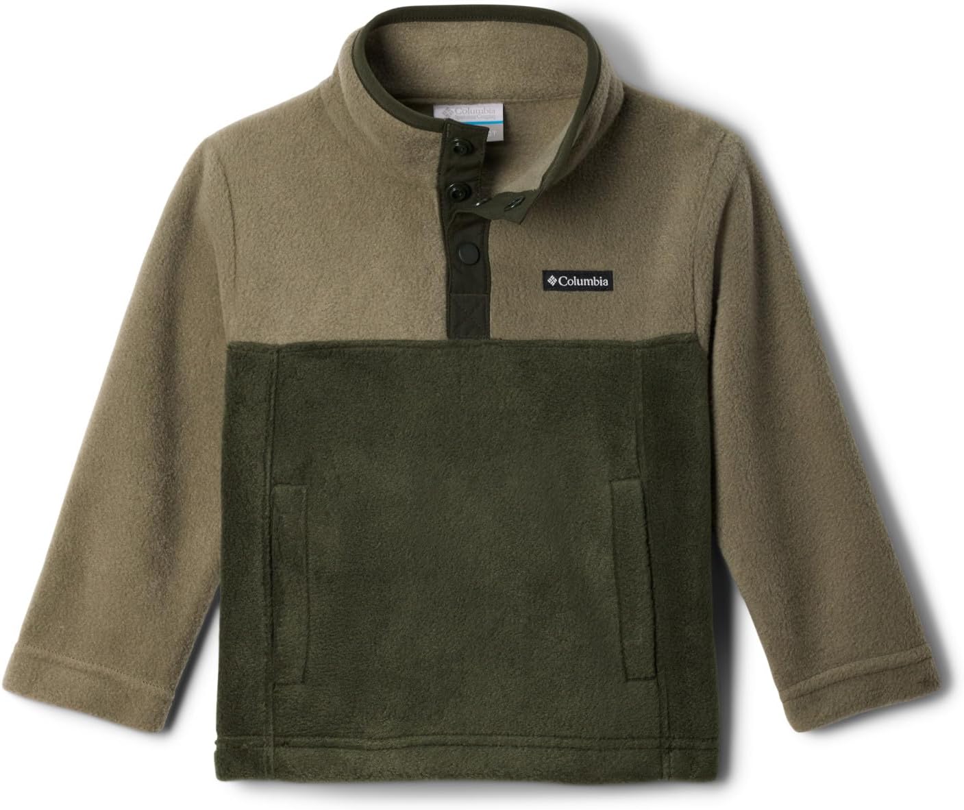 Columbia unisex-child Steens Mtn 1/4 Snap Fleece Pull-over, Greenscape/Stone Green — фото 3