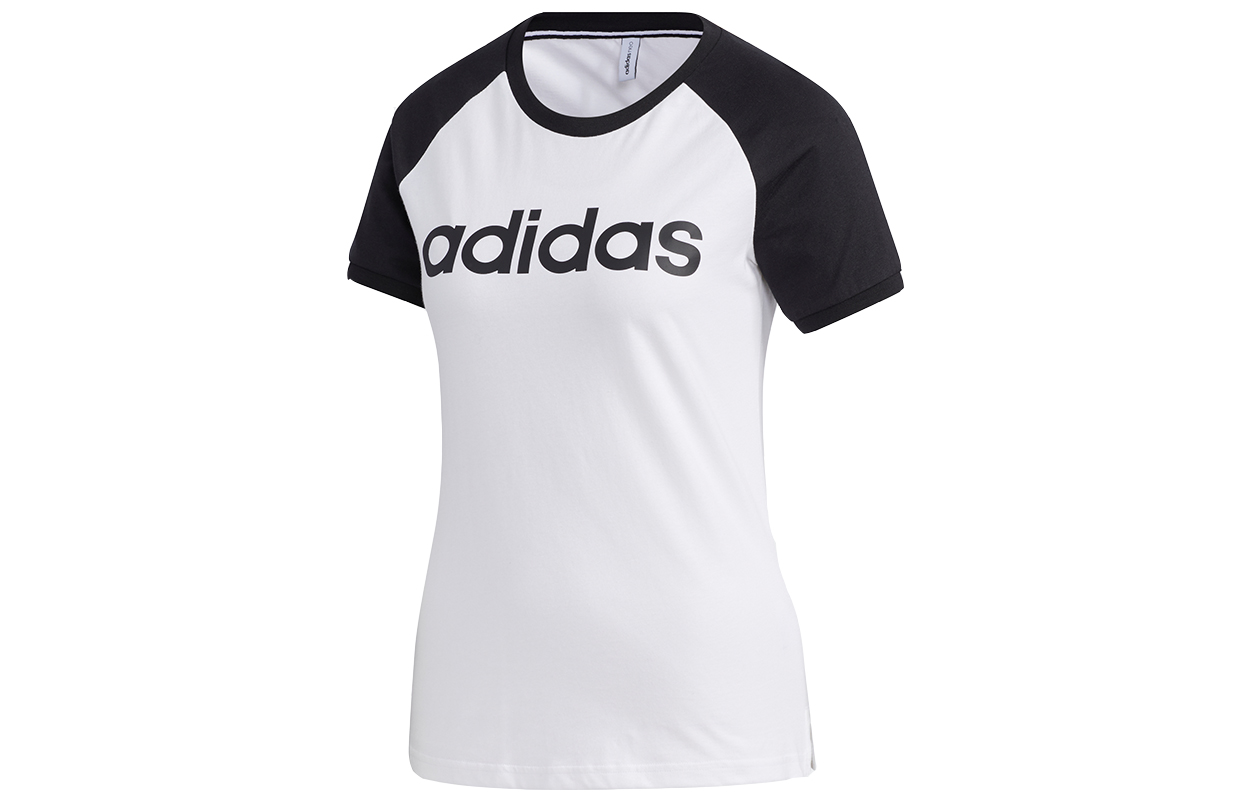 Adidas Neo Футболка с рукавом реглан женская белая — фото 3