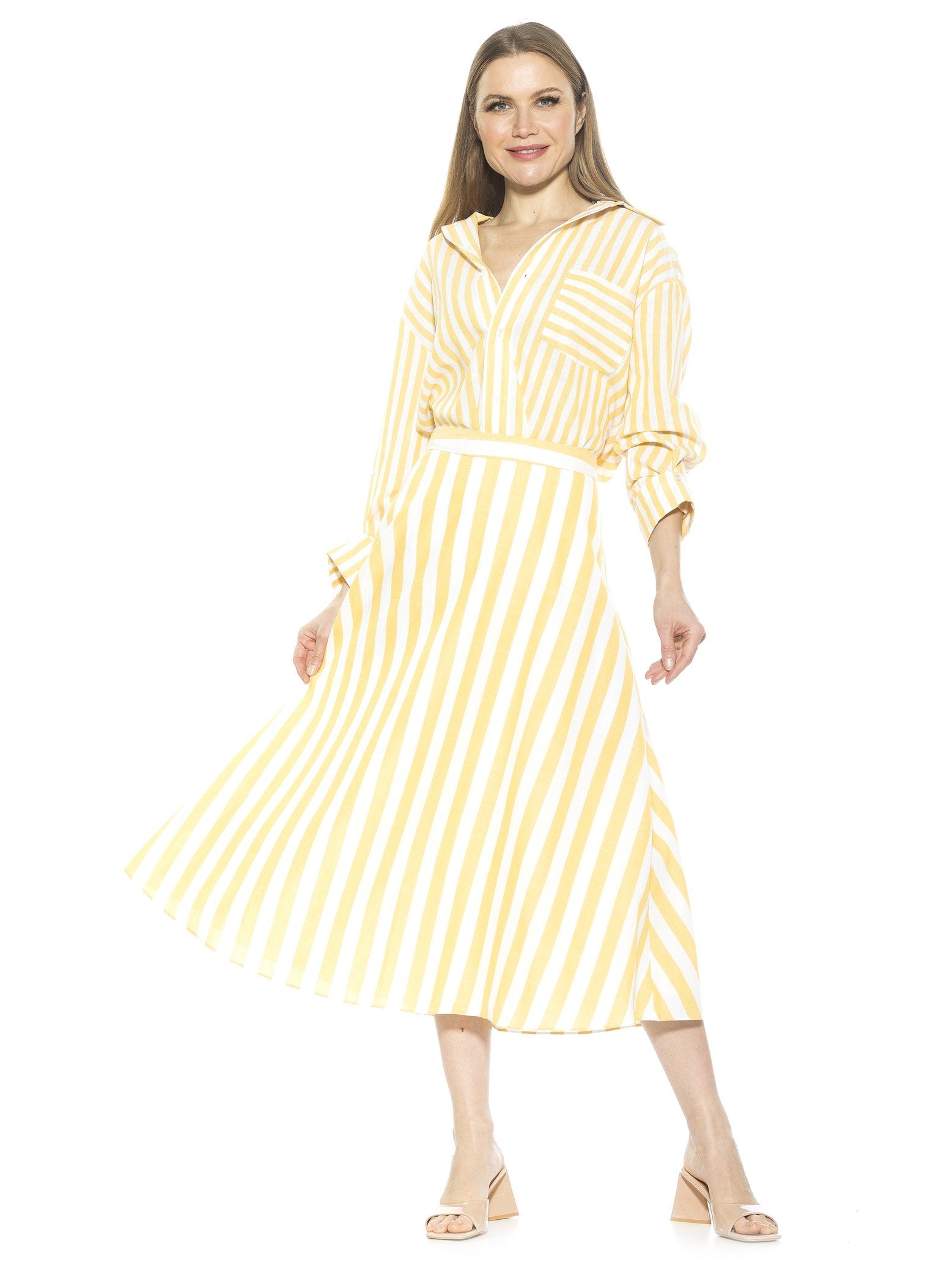 

Юбка в полоску Brilyn ALEXIA ADMOR, цвет yellow stripe