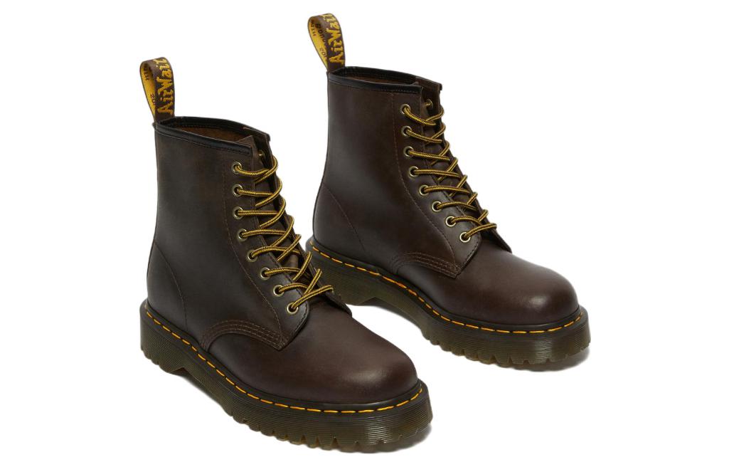 Мужские ботинки Dr. Martens 1460 Bex Crazy Horse кожаные, темно-коричневый — фото 3