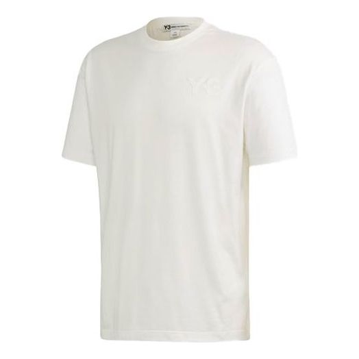 

Футболка men's y-3 ss21 casual logo short sleeve white t-shirt Adidas, белый