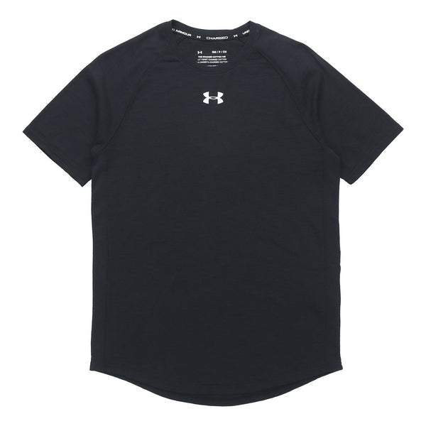 

Футболка charged cotton t-shirt 'black' Under Armour, черный